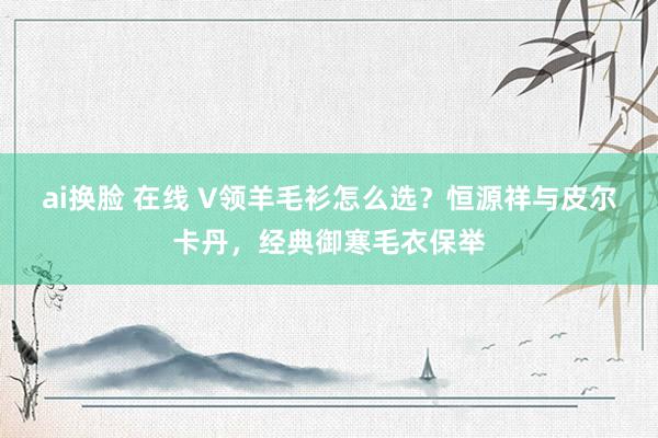 ai换脸 在线 V领羊毛衫怎么选？恒源祥与皮尔卡丹，经典御寒毛衣保举