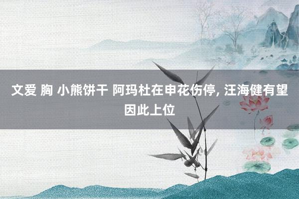 文爱 胸 小熊饼干 阿玛杜在申花伤停， 汪海健有望因此上位