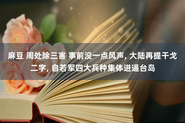麻豆 周处除三害 事前没一点风声， 大陆再提干戈二字， 自若军四大兵种集体进逼台岛